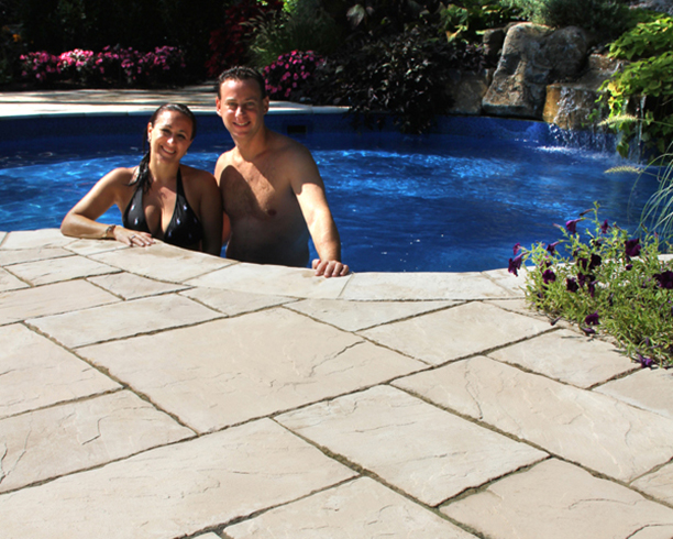 Married Couple Poolside