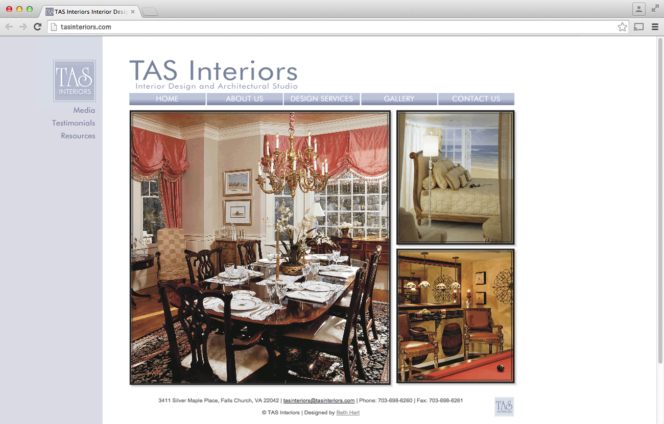 TAS Interiors Website